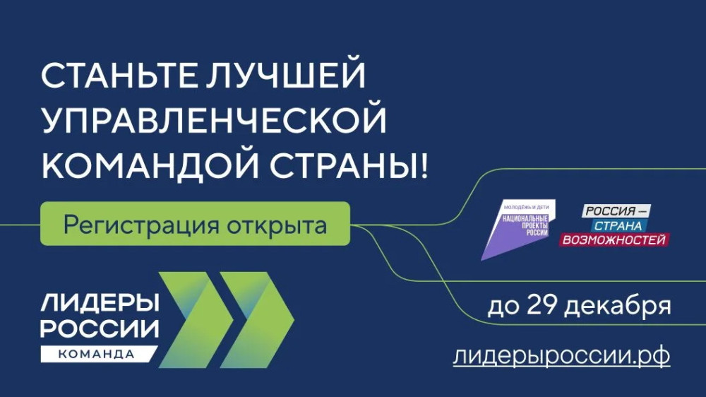 Стартовал шестой сезон конкурса «Лидеры России»: его участниками станут управленческие команды